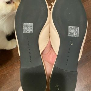 Charles&Keith light pink mule slippers